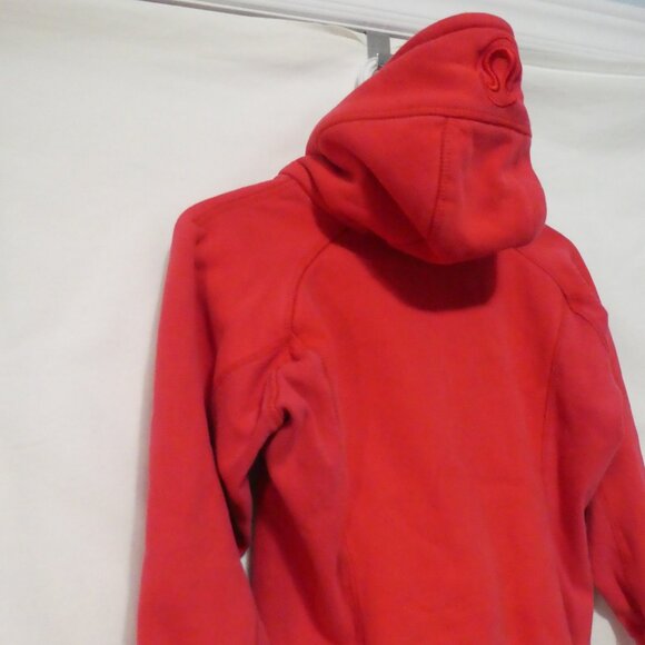 LULULEMON | P2P 16 inches measured | Red Scuba Zip-Up Hooded Sweatshirt / Hoodie - Picture 11 of 15